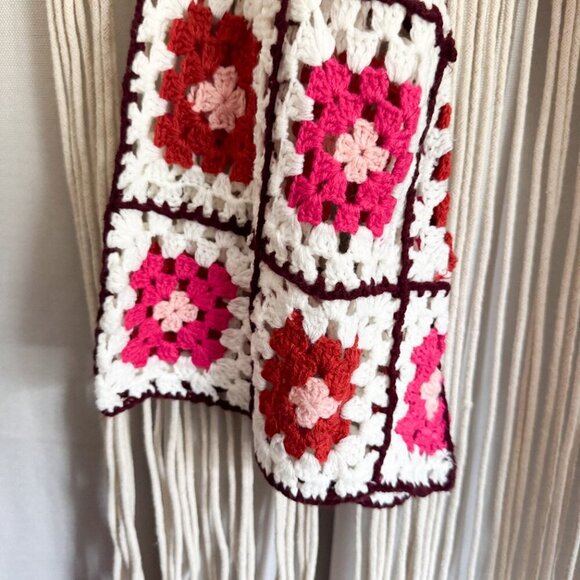 Francesca’s Bell Sleeve Crochet Tie Front Cardigan NWT Size Large - Picture 4 of 6